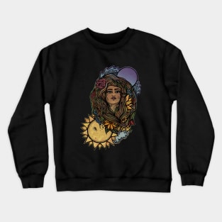 Mother Earth Goddess Crewneck Sweatshirt